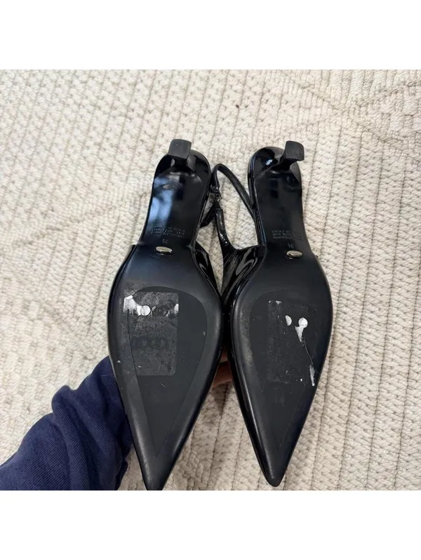 Tony Bianco Catie Slingback Pumps in Black Patent - Image 5