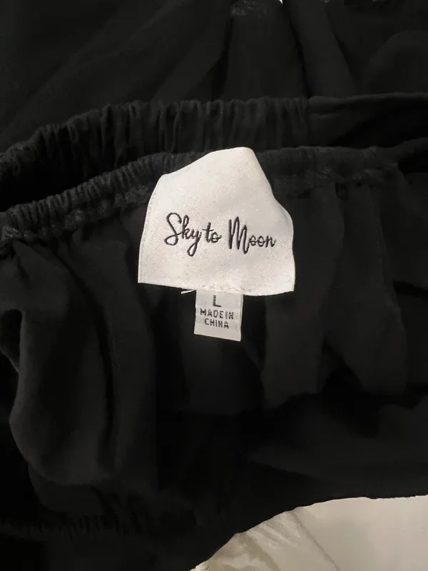 Sky To Moon Black Cutout Dress Size L - Image 5