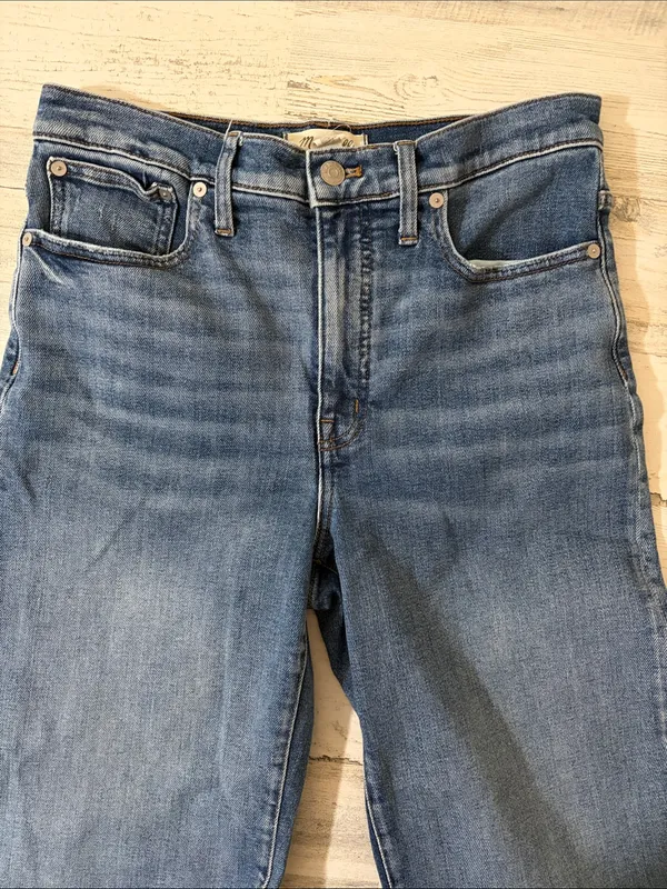 Madewell Slim Wide Leg Crop Jeans Size 28 - Image 3