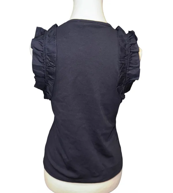 Ruffle trim preppy mixy tank top - Image 7