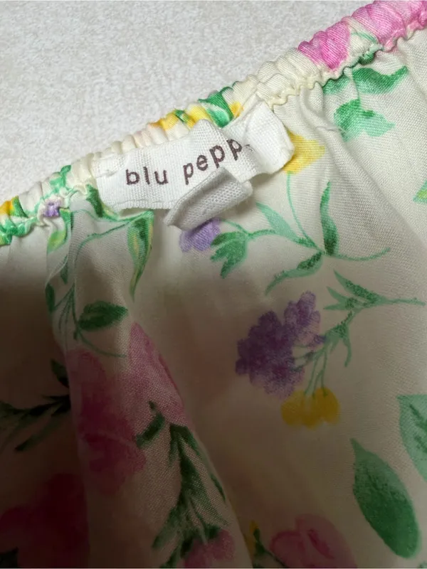 Blu Pepper Floral Ruffle-Sleeve Camisole - Pink/Yellow/Green - Image 7