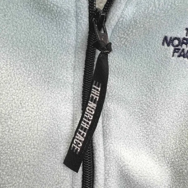 The North Face Fleece Vest Women S Light‎ Blue Navy Colorblock Full Zip Hiking - Image 5
