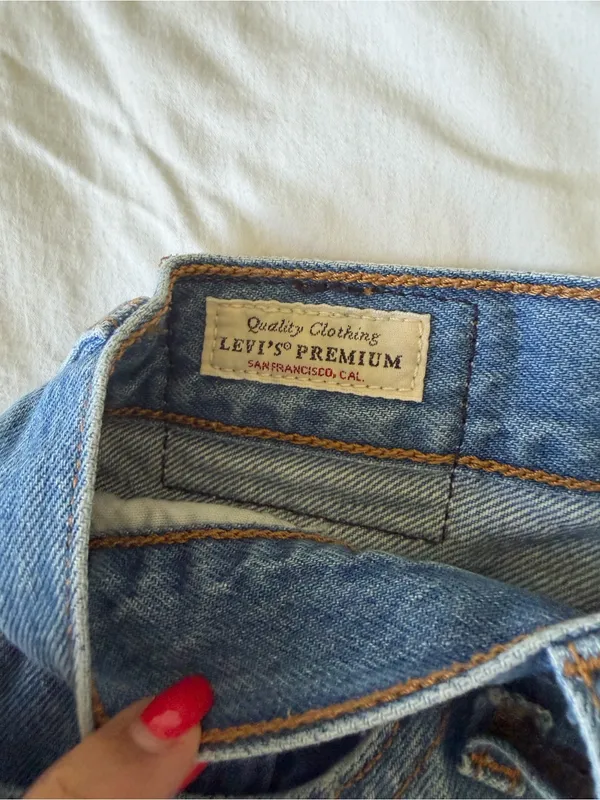 Levi’s Wedge Straight Blue Jeans - Image 3