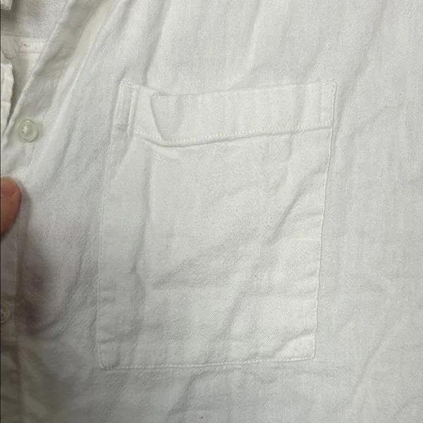 White Button-Up Shirt - Image 2