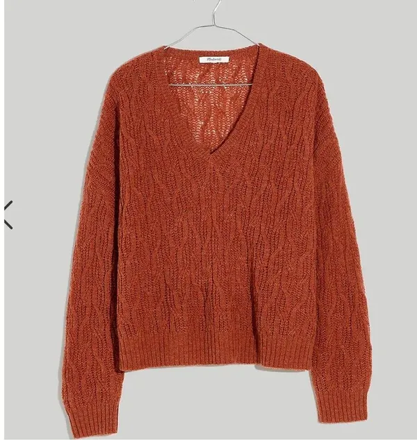 Madewell Alna V-Neck Sweater - Image 6