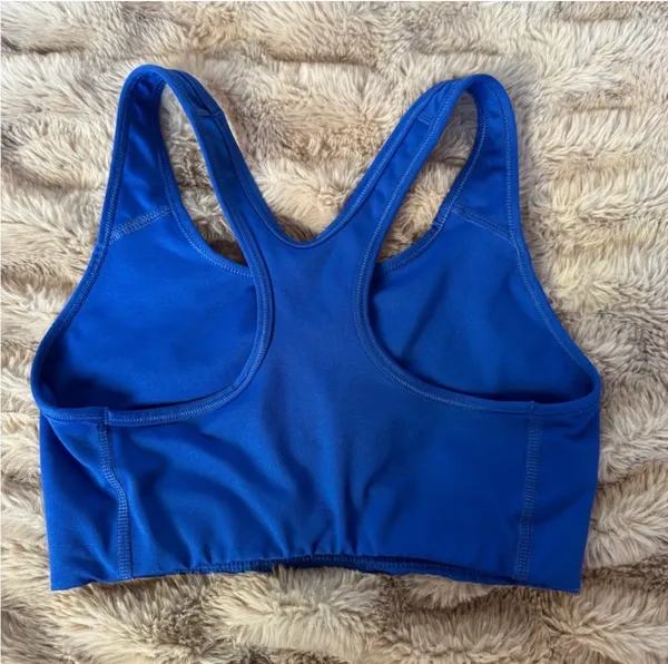 Nike Padless Royal Blue Sports Bra - Image 2
