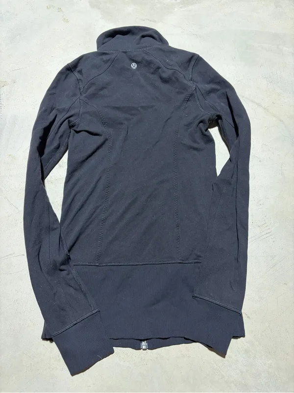 Lululemon Black Zip-Front Jacket sweatshirt - Image 7