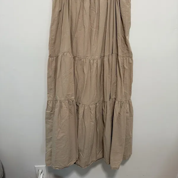 ARAMINTA JAMES Sunset Tiered Maxi Dress in‎ Tan Size Small - Image 7