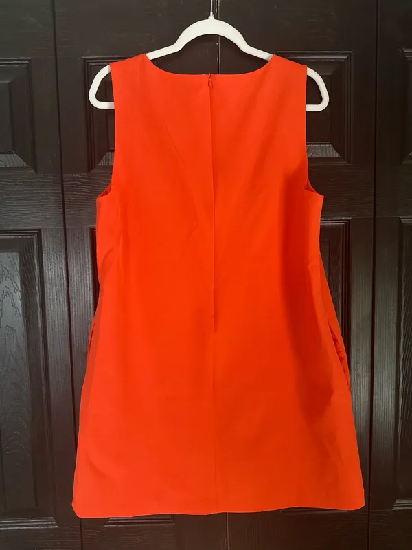 Vici Collection Mini Shift Dress Orange Floral - Image 7