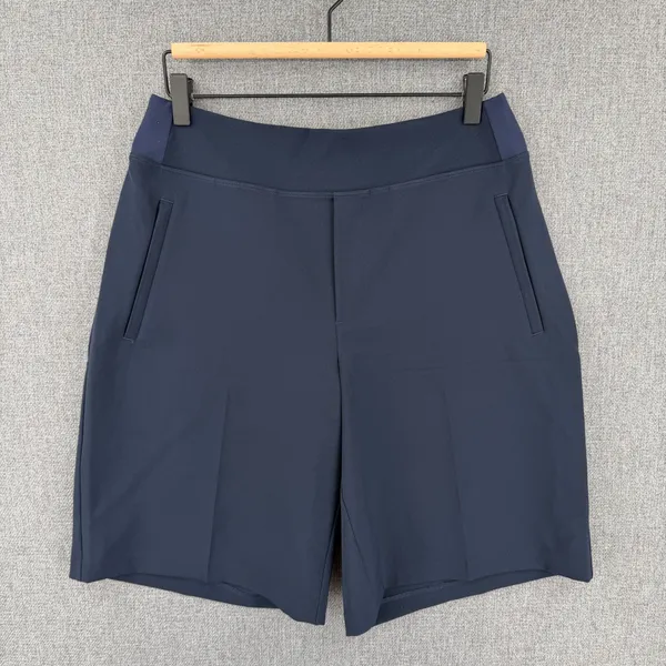 Athleta Endless Bermuda Short Blue Womens Size 8 Activewear Model Chic - Image 2