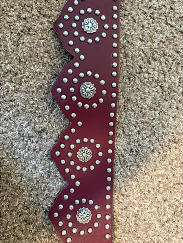 Leather Belt Red - Image 4