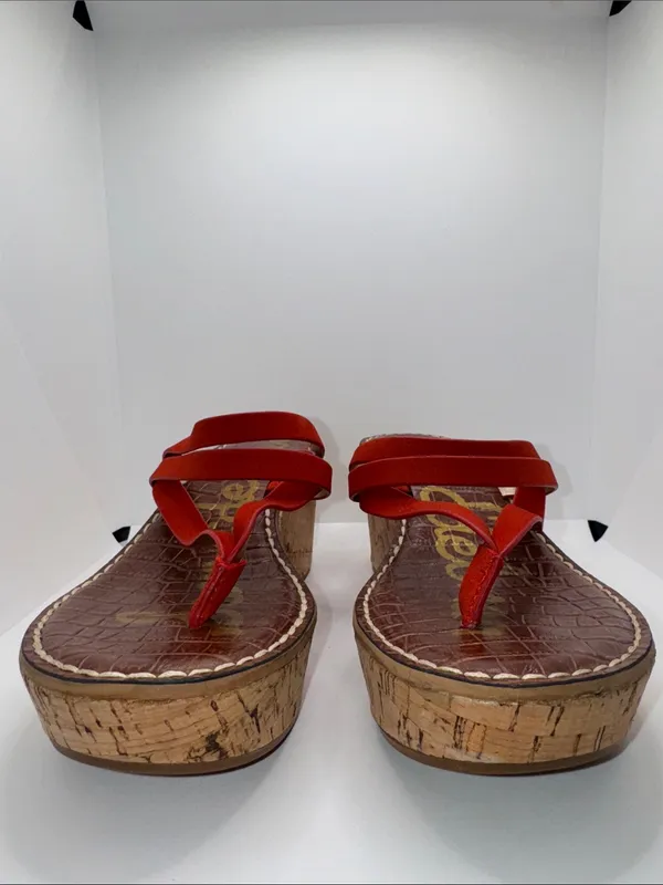 SAM EDELMAN Rasha Platform Wedge Sandals Women’s 7.5 - Image 4