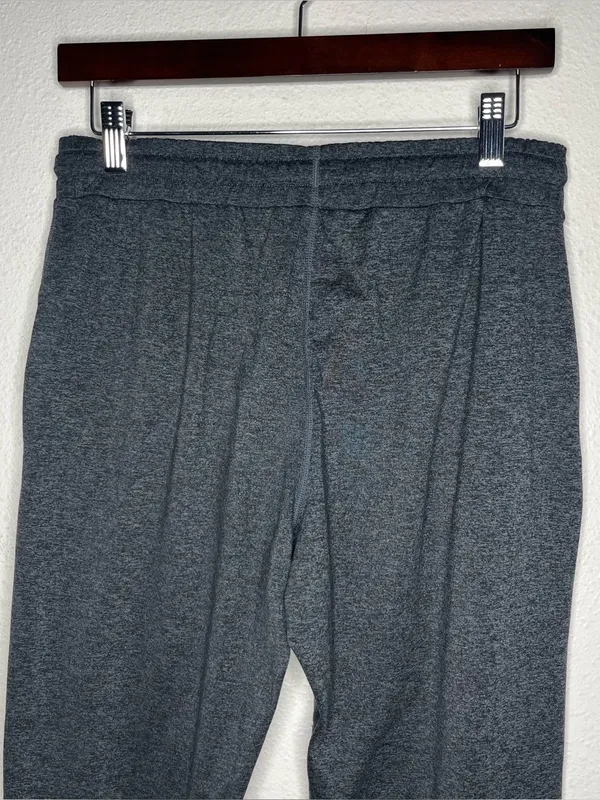 Vuori Charcoal Heather Mid Rise Performance Jogger Sweatpants Lounge Athleisure - Image 6