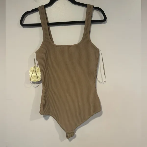 Brown ribbed NWT Altard State bodysuit‎ - Image 3