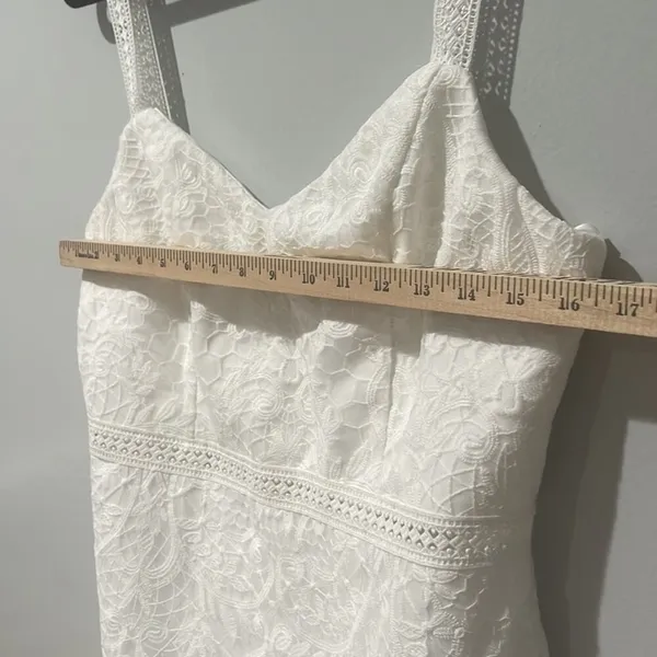 Lulus Today’s Your Day Lace MIDI Dress Sz L New with Tags Shower Bride Summer - Image 8