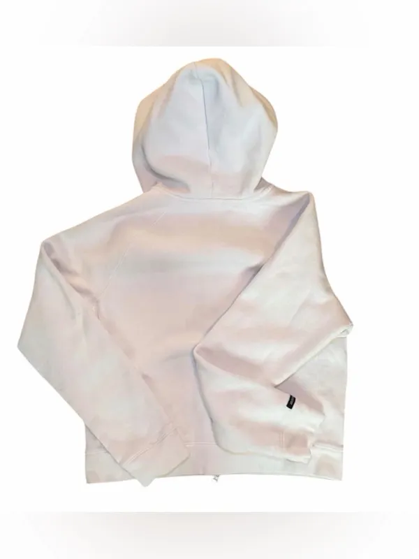 Vintage Abercrombie & Fitch Y2K White Full-Zip Hoodie with Gold Script Logo‎ - Image 7