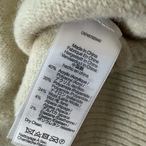 Madewell Neutral Clean Chic Minimalistic Dillon Mock Neck Pullover Sweater large - Image 6