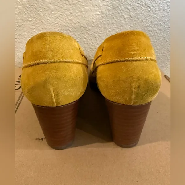 Cole Haan Nike Air Soles‎ Wedges Women's F8 D25497 Mustard Yellow Size 8B - Image 7