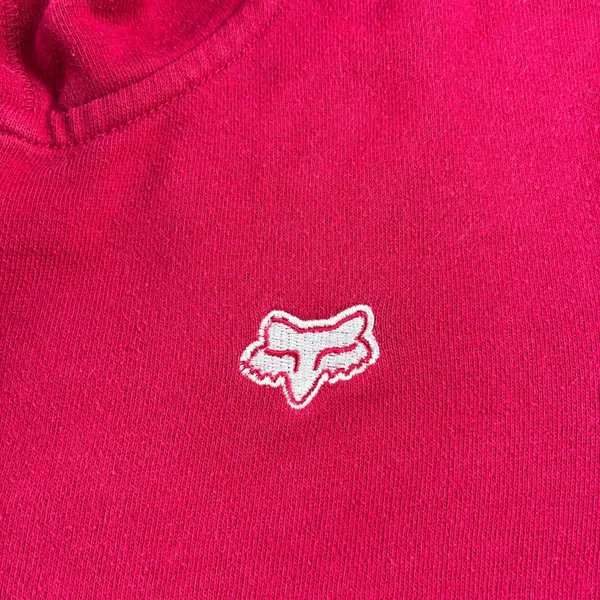 Fox Racing Full Zip Hoodie Womens M Pink Embroidered Logo Moto Skater Sweatshirt - Image 12