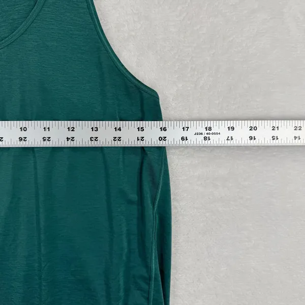 Lululemon Essential Tank Top Teal‎ Green Heathered Racerback Yoga Gym Womens S - Image 2
