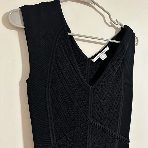 Diane Von Furstenberg Black bodycon sleeveless dress bandage - Image 2