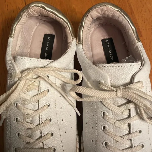 Steve By Steve Madden Espadrille Platform Sneakers 7.5 White Pappy - Image 2