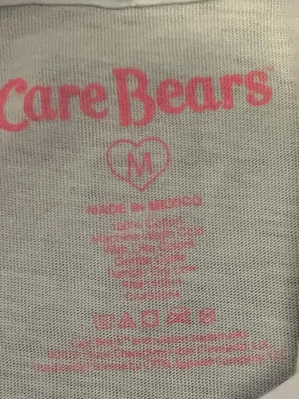 Care Bears Shirt Womens Medium White Cheer Bear Rainbow Graphic Tee Cartoon - Image 9