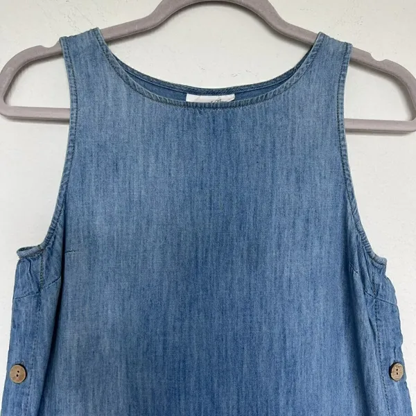 NEW Universal Thread jean Chambray Dress XSMALL blue denim bohom coastal - Image 4