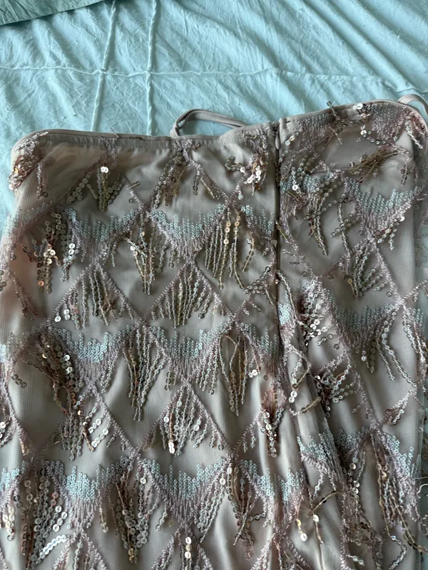 Sequin Dress size small Tan - Image 5