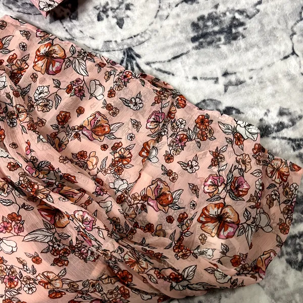 Parker & Rowe Pink Floral Midi Dress Sz S - Image 4