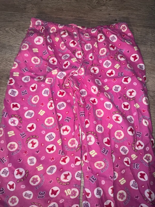 Vintage Y2K Sweet Hottie Pink Pajama Pants small - Image 2
