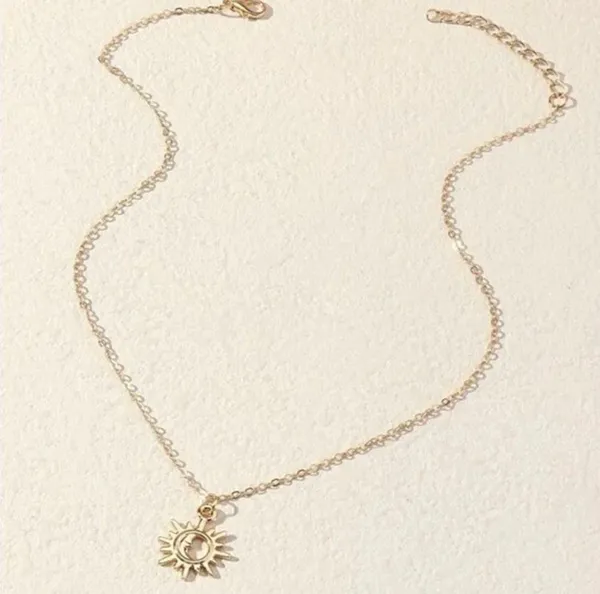 Sun Moon Charm Necklace - Image 2