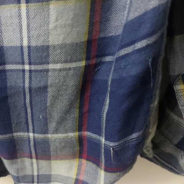 Jessica Simpson Plaid Button-down Shirt L Cabincore Cowgirl Western Coverup - Image 13