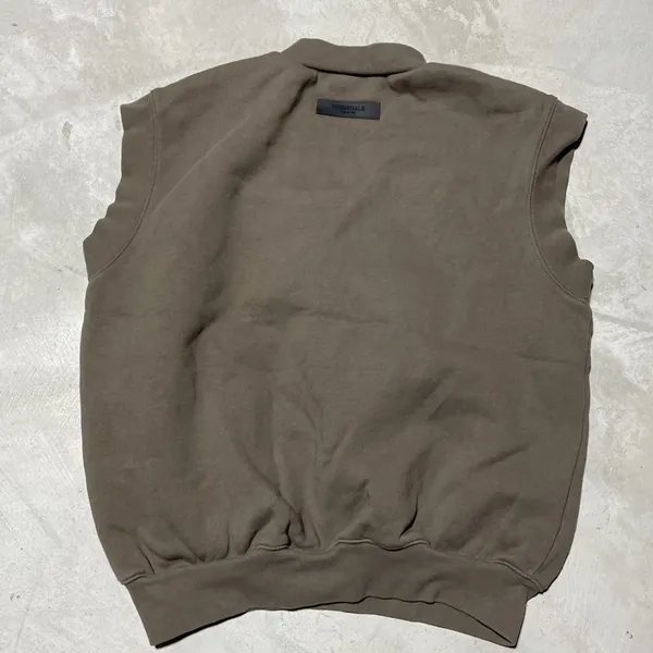 Essentials Fear Of God Sleeveless V Neck Vest Sweater Women's XS Oversized - Image 8
