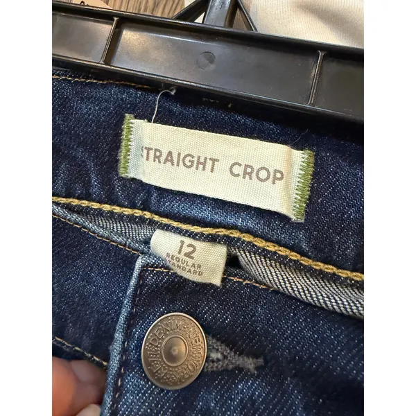American Eagle NWT 77 Premium Denim Jeans Straight Crop Size 12 - Image 11