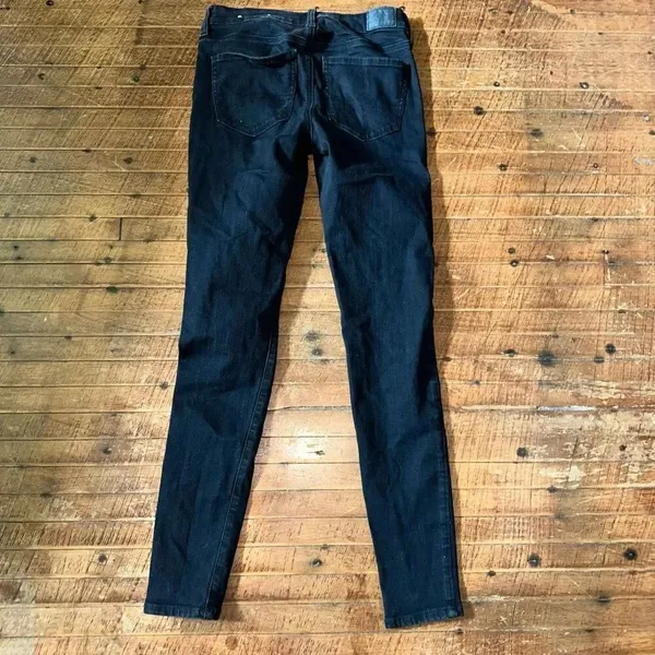 American Eagle black normcore 4 long stretchy jeggings - Image 3
