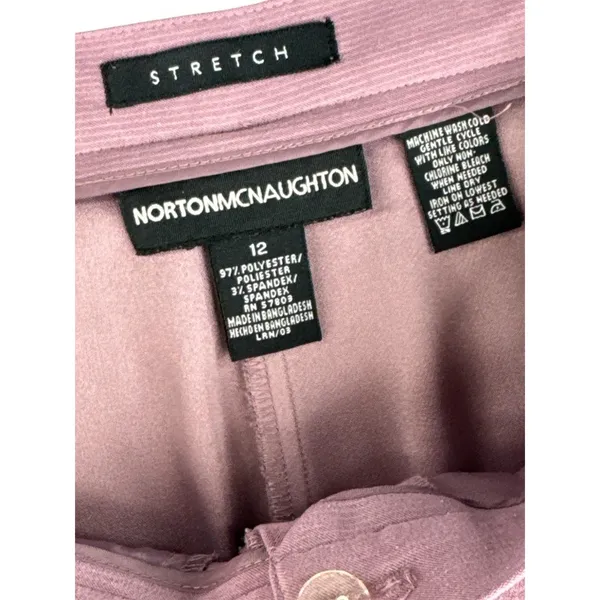 Norton McNaughton 12 Orchid Purple High Waisted‎ Wide Leg Pants Career - Image 7
