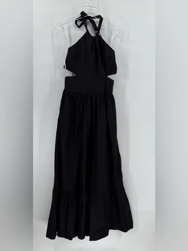 Self contrast x Anthropologie black cut out maxi dress size‎ medium NWT - Image 2