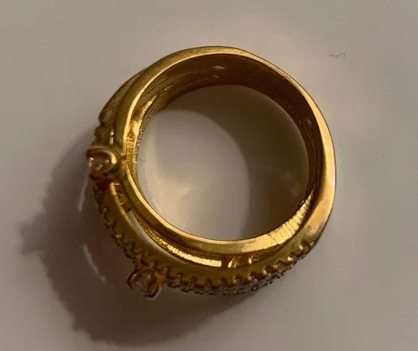 💥$2💥 Crystal Ring Gold - Image 3