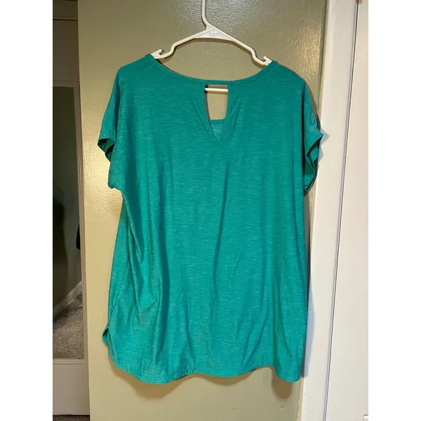 Tuff Athletics Women's Sz XL Active T-Shirt Spectra Green Heathered Short Sleeve - Image 8