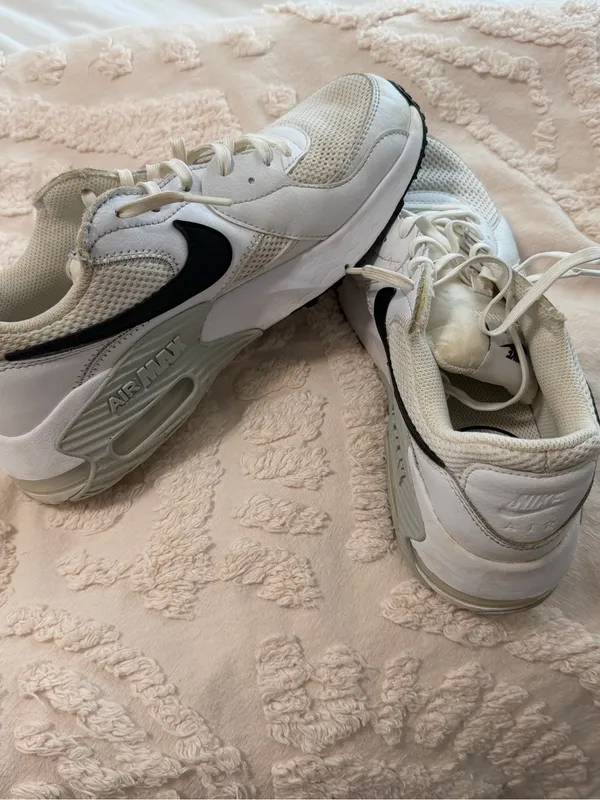Nike White and Black Air Max Running Sneakers - Image 2