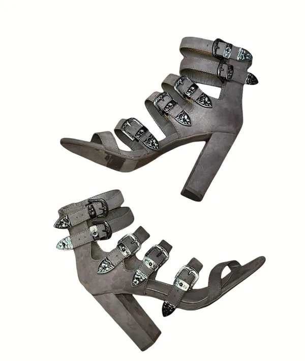 Mossimo Western Buckle Heeled Gladiator Sandals - Image 3