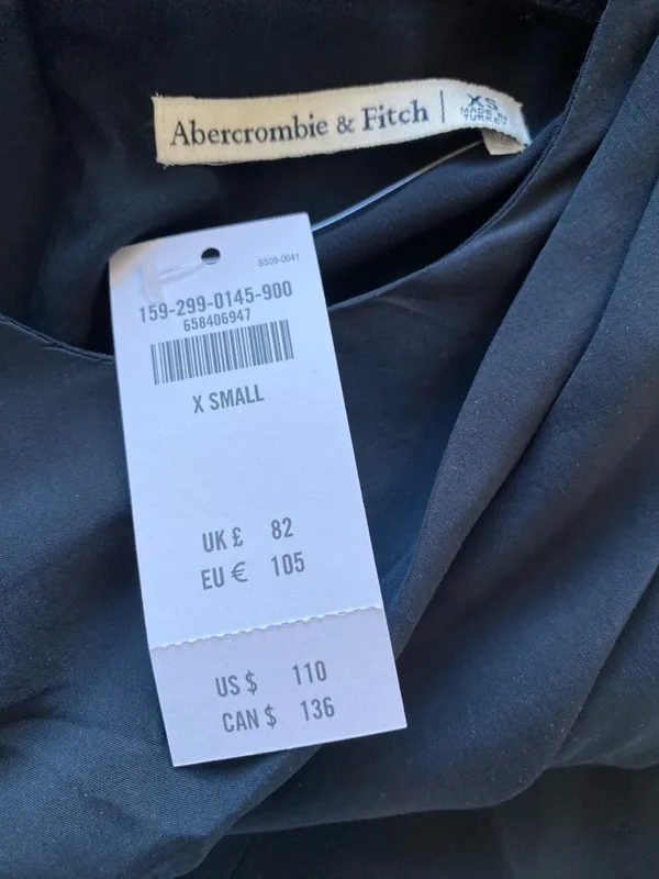 Abercrombie Black Column Maxi Dress - Image 3