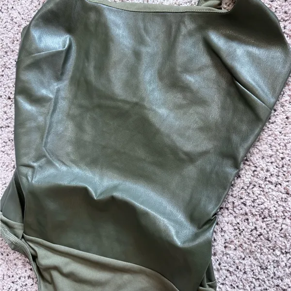 4SI3NNA Marlena Bodysuit in Olive‎ size M NWT MSRP $88 - Image 4