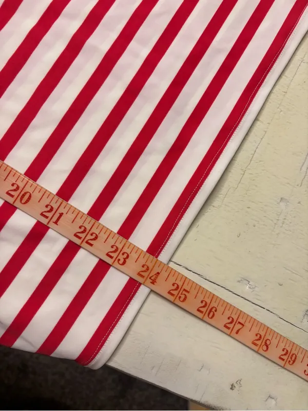 Spanx L/S Stripe Sun Shirt UPF 50 Stretch Size Large Red White Stripes New Waldo - Image 4