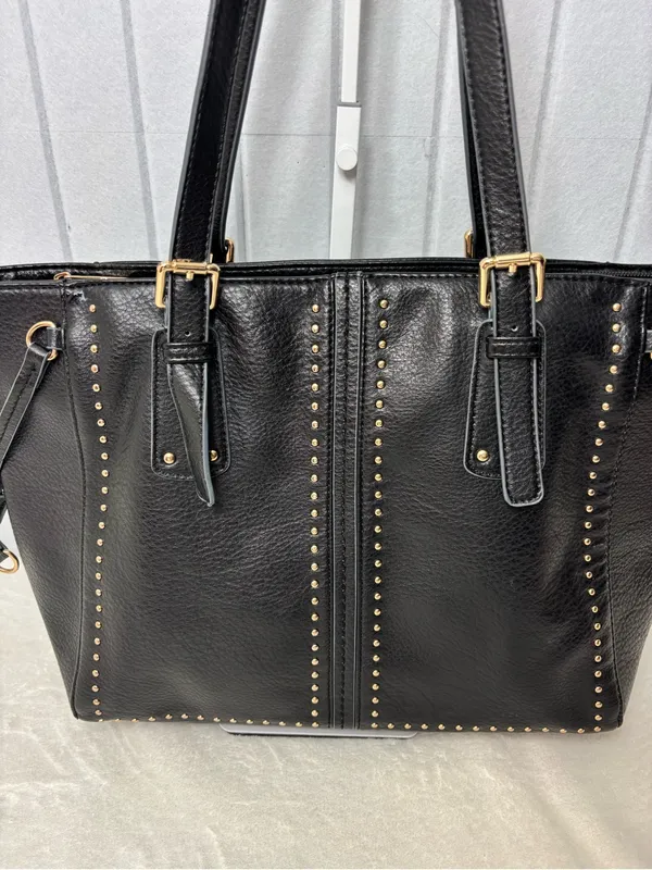 Montana‎ West Black Tote with Gold Stud Accents - Image 3