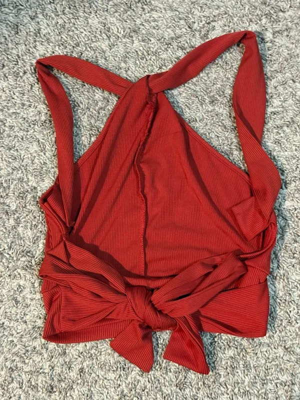 SheIn Tie Backless Top - Image 2