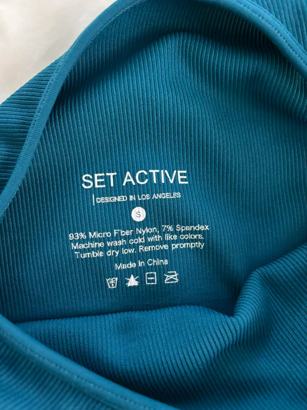 Set Active One Shoulder Sports Bra - Image 2