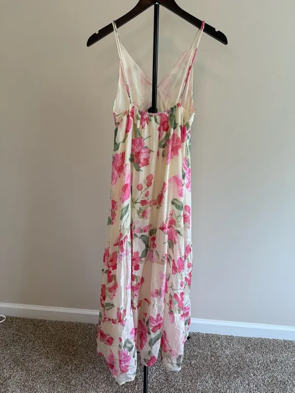 Boutin & Brown Women's Floral Print Sleeveless Tiered Maxi Dress‎ - Image 3