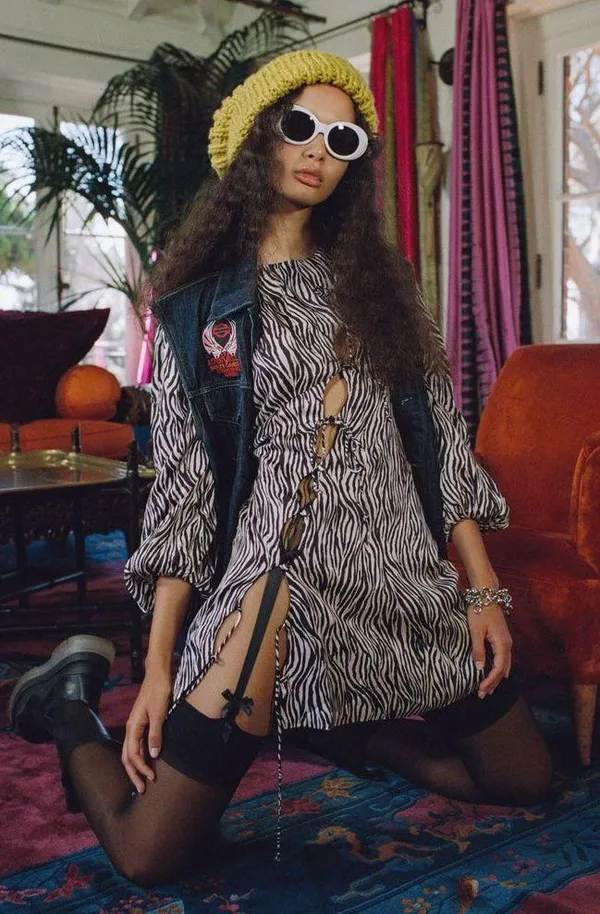 For Love & Lemons Rosita Mini Dress - Image 4